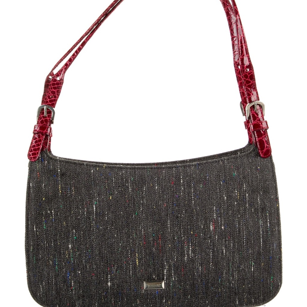 Moschino canvas shoulder bag.  Authenticated via The RealReal.
